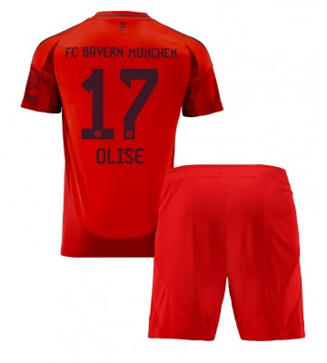 Bayern Munich Michael Olise #17 Hemmatröja Barn 2024-25 Kortärmad (+ Korta byxor)